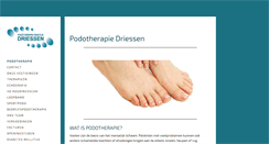 Desktop Screenshot of podotherapiedriessen.nl