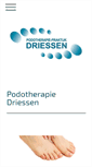 Mobile Screenshot of podotherapiedriessen.nl