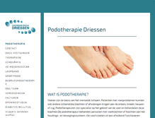 Tablet Screenshot of podotherapiedriessen.nl